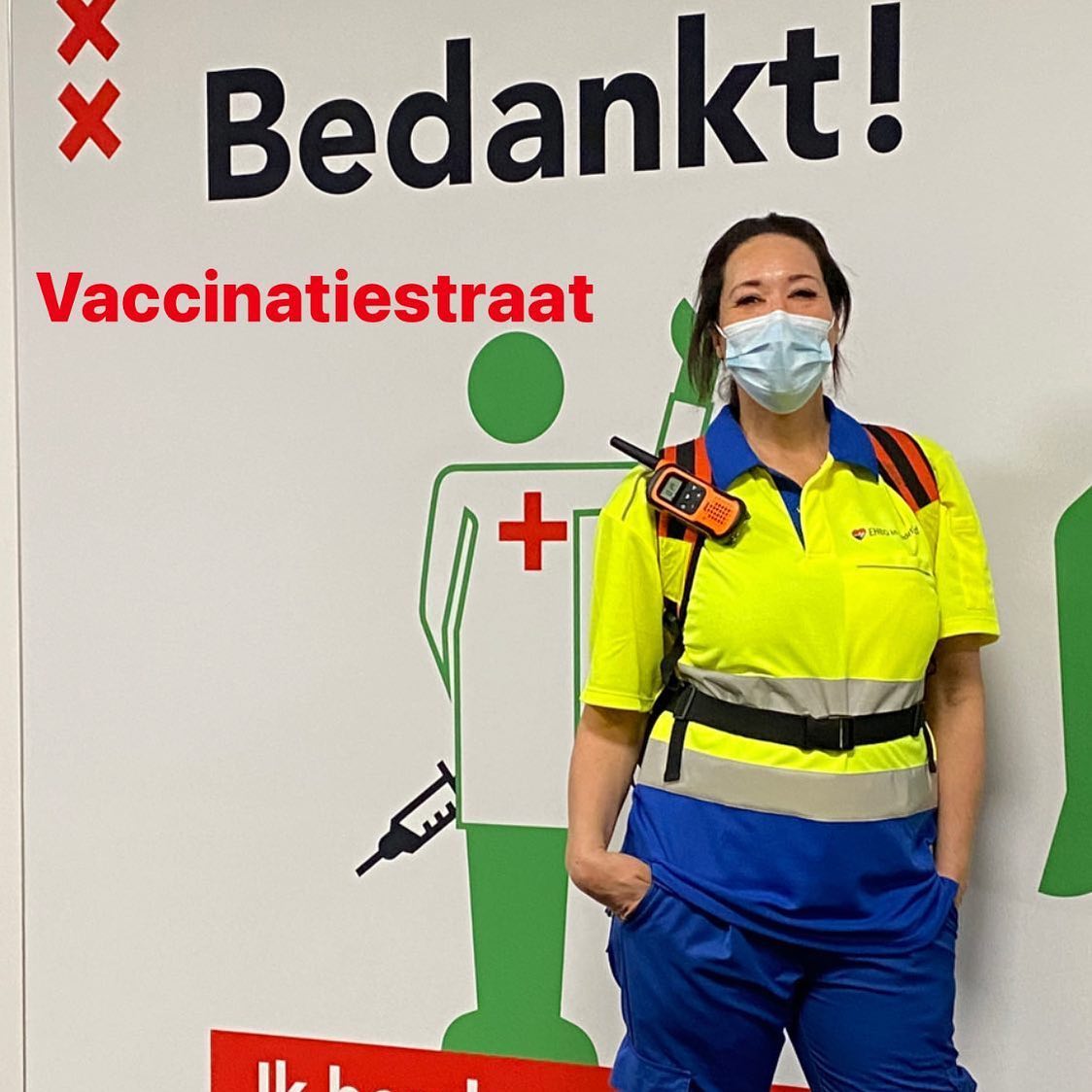 EHBO dienstverlening bij de GGD vaccinatie locaties in Amsterdam 🚑💪🏼 #ehboinnederland #ehbometkwaliteit